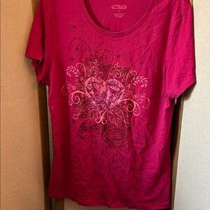FINAL MARKDOWN Crazy shirts Women's Pink Graphic Tee xxl